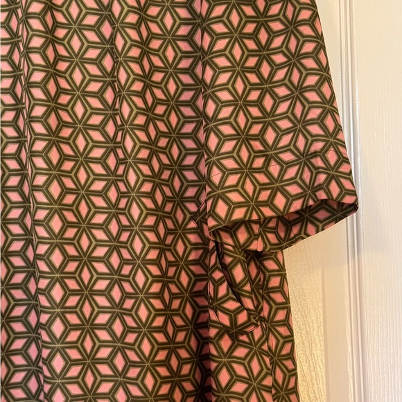 Fossil Pink and Green Geometric Mini Dress Size S - Picture 2 of 6